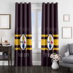 slim pittsburgh steelers window curtain 0
