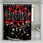 slipknot metal rock band shower curtains 0