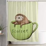 sloffee shower curtain 0