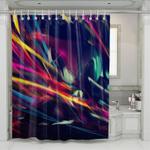 slow light leak dark colorful shower curtains 0