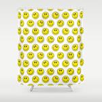 smiley m shower curtain 0