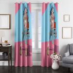 smoking gorillaz band window curtains 0