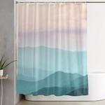 smoky mountain national park sunset layers ii nature photography shower curtain 0