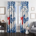 snow cold of philadelphia 76ers window curtain 0