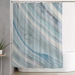 soft blue aqua marble elegance shower curtain 0