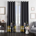 soft colour of pittsburgh steelers helmet window curtain 0