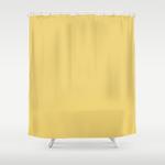 soft sunlight yellow shower curtain 0