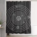 solar system shower curtain 0