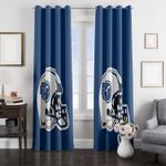 solid helmet of tennessee titans window curtain 0