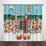 south park the stick of truth curtains pattern blackout window drapes 0