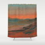 southwestern sunset shower curtain 0
