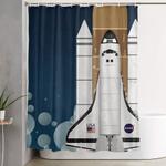 space shuttle nasa launch shower curtain 0
