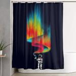 space vandal shower curtain 0