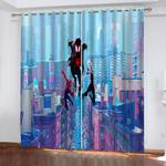 spider man into the spider verse curtains pattern blackout window drapes 0