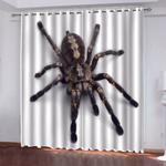 spider pattern curtains blackout window drapes decoration 0