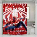 spiderman art 1 shower curtains 0