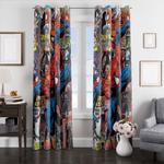 spiderman comic window curtains 0