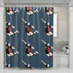 spike hinata shoyo karasuno shower curtains 0