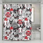 spirited awaw mask ghibli shower curtains 0