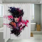 splash art gambit marvel shower curtains 0
