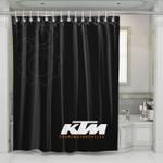 sport motorcycles ktm outline shower curtains 0