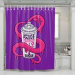 spray paint thrasher shower curtains 0