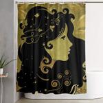 spring rain by viviana gonzalez shower curtain 0