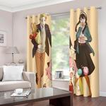 spy x family curtains 2 panels blackout window drapes for room decoration 0