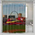 st louis cardinals arch 03 shower curtains 0