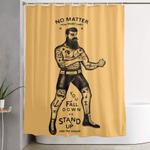 stand up and try again shower curtain 0