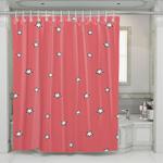 star pink pattern outline shower curtains 0