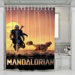 star wars mandalorian 1 shower curtains 0