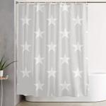 stars white platinum shower curtain 0