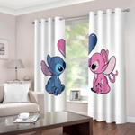 stitch curtains cosplay blackout window drapes for room decoration 0