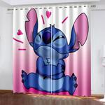 stitch curtains cosplay blackout window treatments drapes for room decor 0