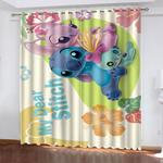 stitch pattern curtains blackout window drapes decoration 0