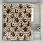 stormtroopers silhouette vintage shower curtains 0