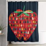 strawberry shower curtain 0