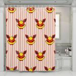 stripes flareon flash fire shower curtains 0