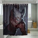 strong garou one punch man shower curtains 0