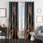 style art captain marvel window curtains 0