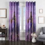 style player nba purple window curtain 0