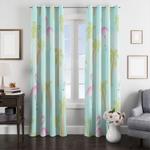 summer flamingo vibe window curtain 0