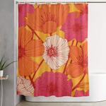 summer flowers shower curtain 0