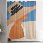 summer hat shower curtain 0