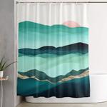 summer hills shower curtain 0