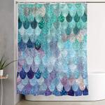 summer mermaid ii shower curtain 0