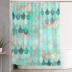 summer mermaid shower curtain 0