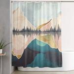 summer reflection shower curtain 0