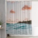 summer sunset iv shower curtain 0